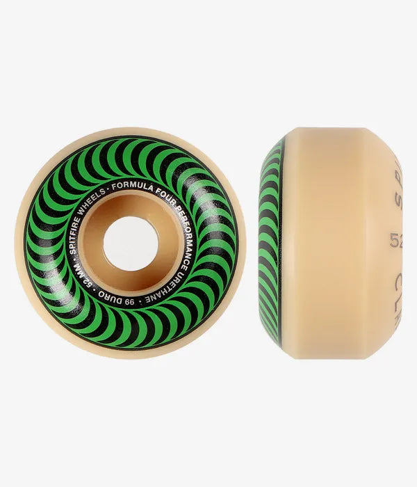Ruote da skateboard Spitfire Formula 4 Classic 52mm Green
