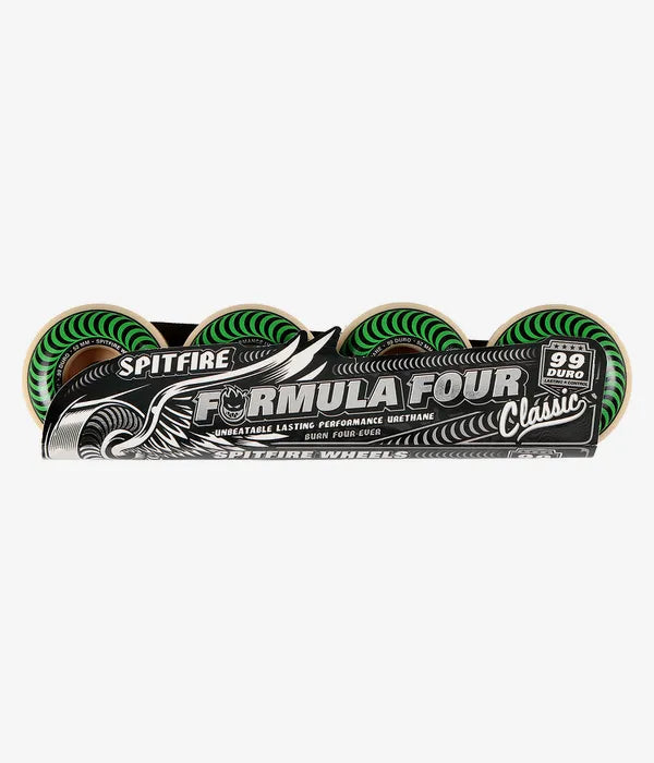 Ruote da skateboard Spitfire Formula 4 Classic 52mm Green