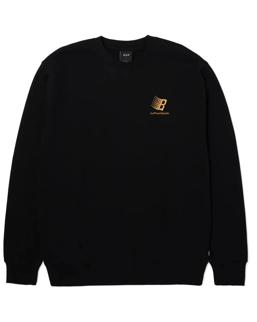 Felpa girocollo HUF x Bronze 56k Crewneck – Black