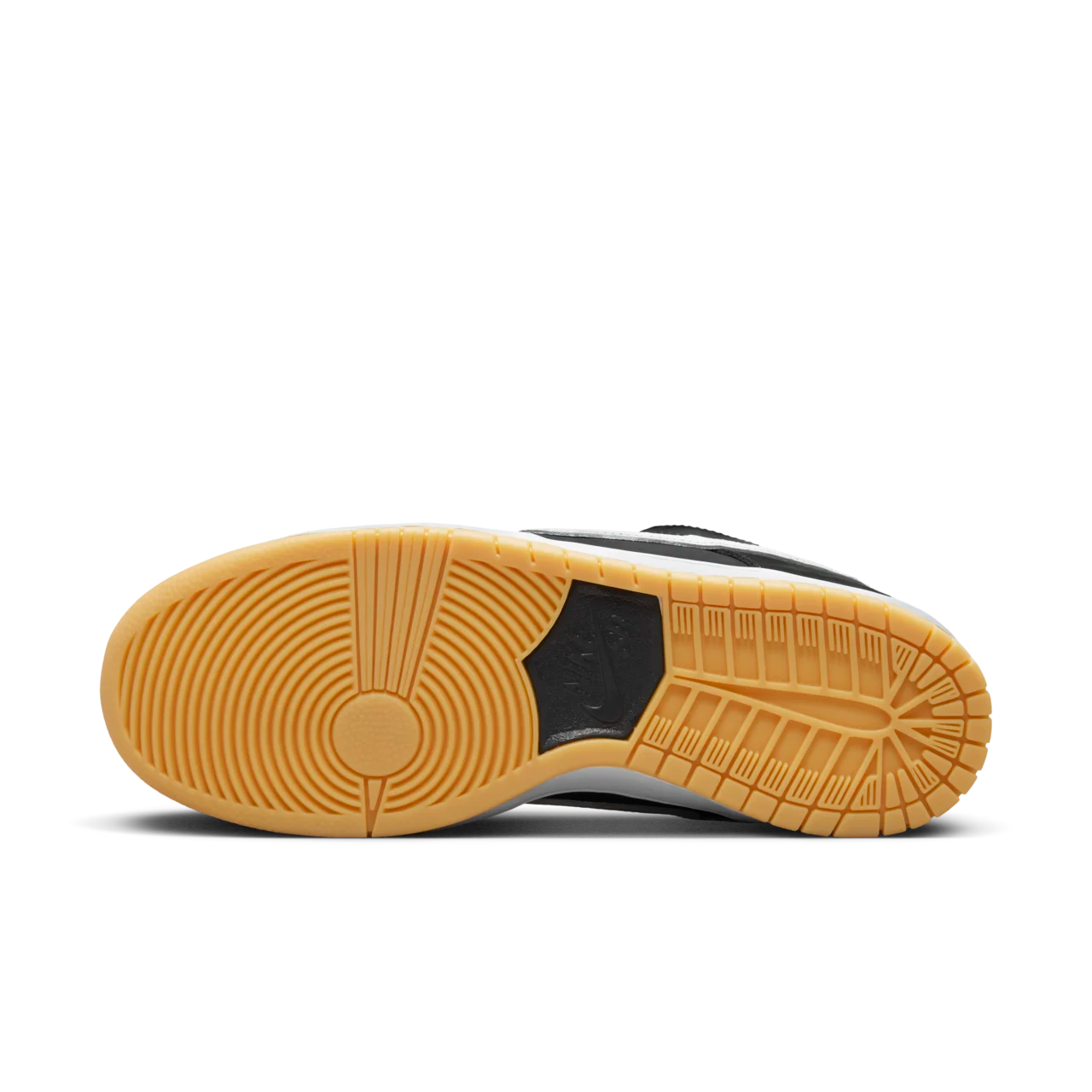 NIKE SB DUNK LOW SHOES - BLACK AND GUM LIGHT BROWN