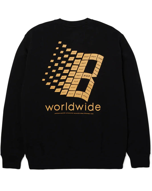 Felpa girocollo HUF x Bronze 56k Crewneck – Black