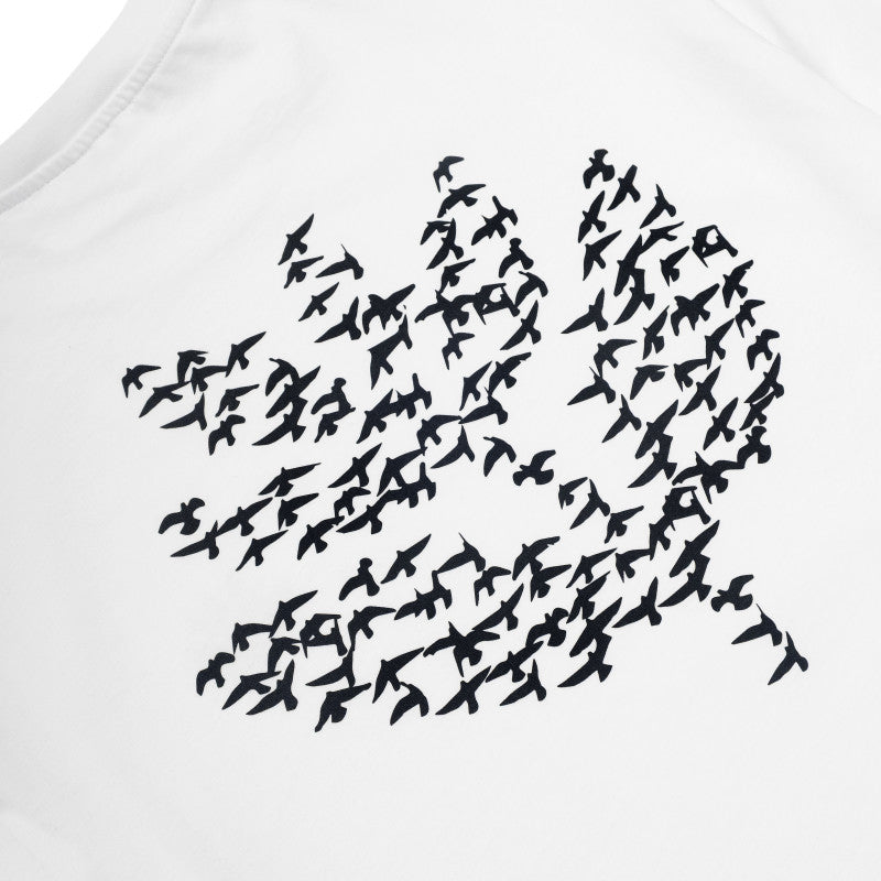 MAGENTA MIGRATION TEE - WHITE