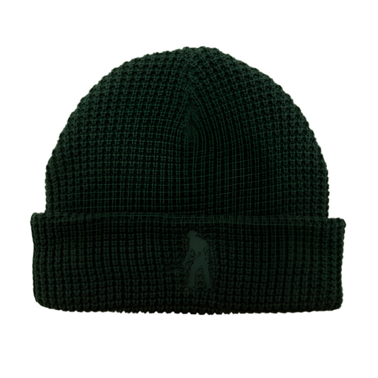 PASS~PORT ORGANIC WAFFLE KNIT BEANIE - DARK GREEN