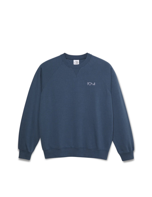 Felpa girocollo POLAR SKATE CO. - DEFAULT CREWNECK - GREY BLUE