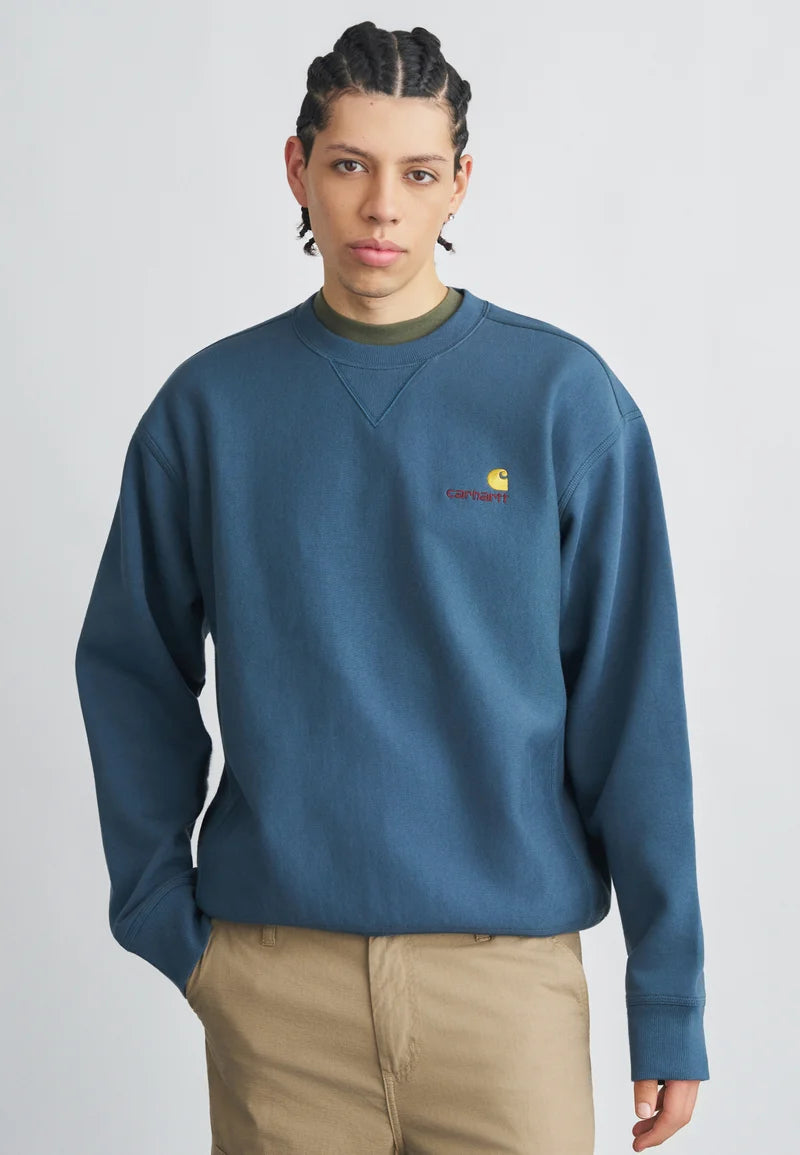 Carhartt - American Script Sweat Office Blue