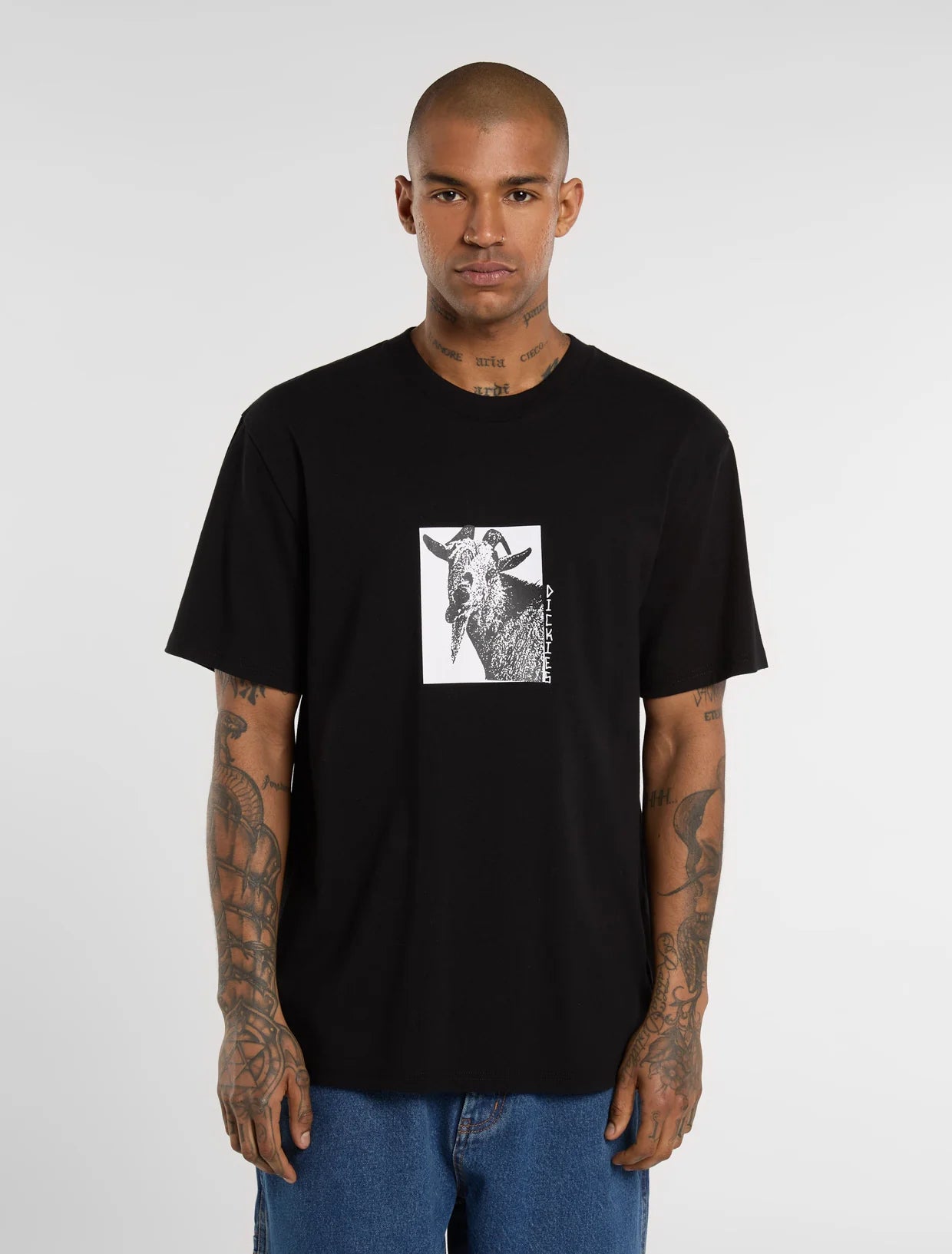 Dickies - T-shirt grafica di medio peso Mike Anderson Black