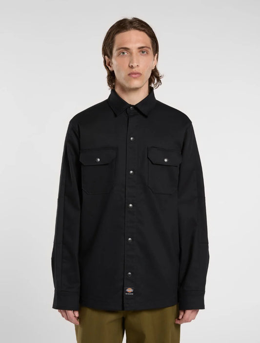 Dickies - Shacket foderata in canvas Mike Anderson Black