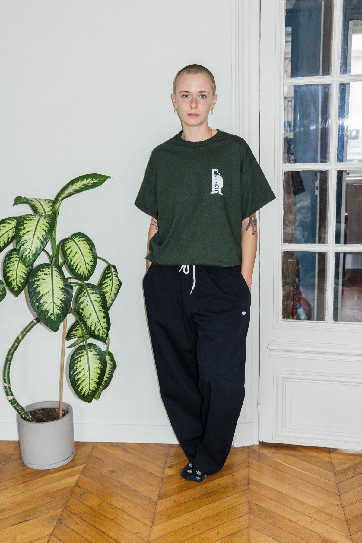 Magenta - Slack Pants Black