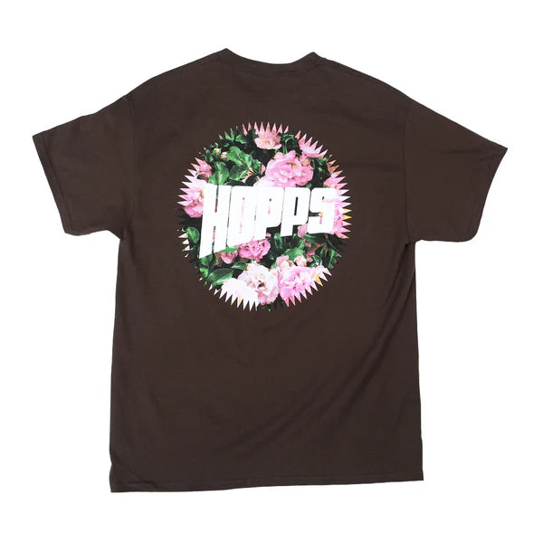 Maglietta Hopps Skateboards Roses Tee Chocolate
