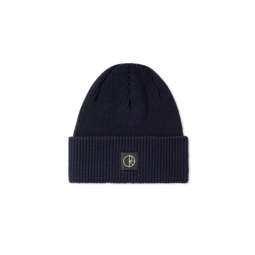 POLAR SKATE CO. DOUBLE FOLD MERINO BEANIE - NAVY