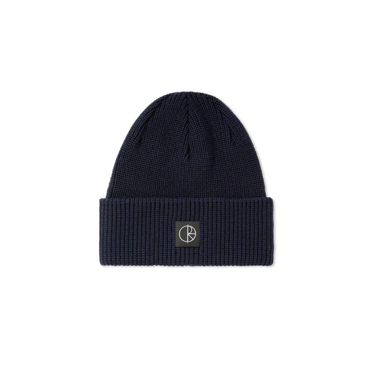 POLAR SKATE CO. DOUBLE FOLD MERINO BEANIE - NAVY