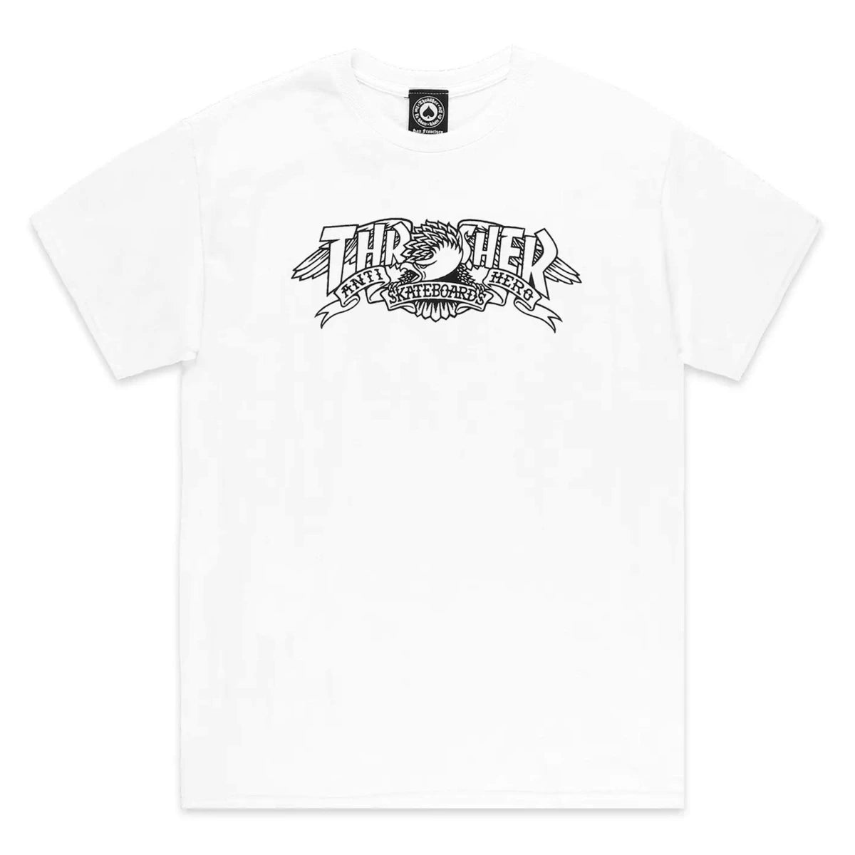 THRASHER X ANTI HERO TEE EAGLEGRAM BIANCA