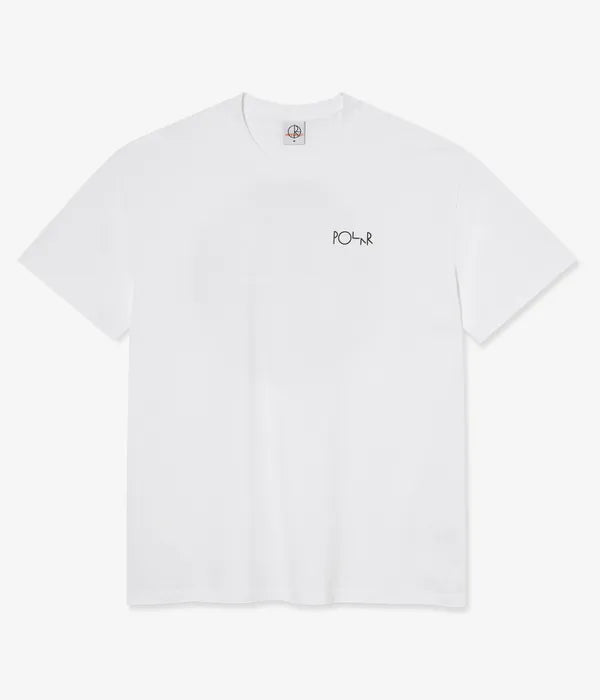 POLAR SCATE CO. FILL LOGO BURNSIDE 2084 T-SHIRT (WHITE)