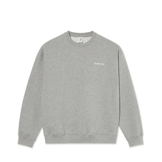 Felpa girocollo POLAR SKATE CO. DAVE CREWNECK | SURF LOGO - HEATHER GREY