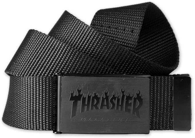 Cintura THRASHER FLAME WEB BELT BLACK