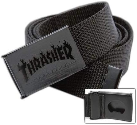 Cintura THRASHER FLAME WEB BELT BLACK