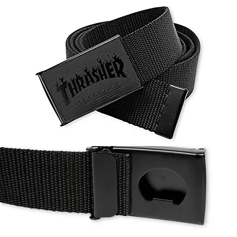 Cintura THRASHER FLAME WEB BELT BLACK