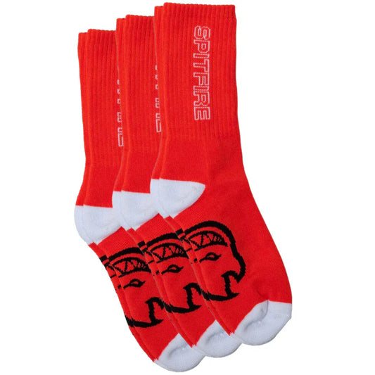 Calzini SPITFIRE CLASSIC 87' SOCK 3 PACK RED/WHITE/BLACK