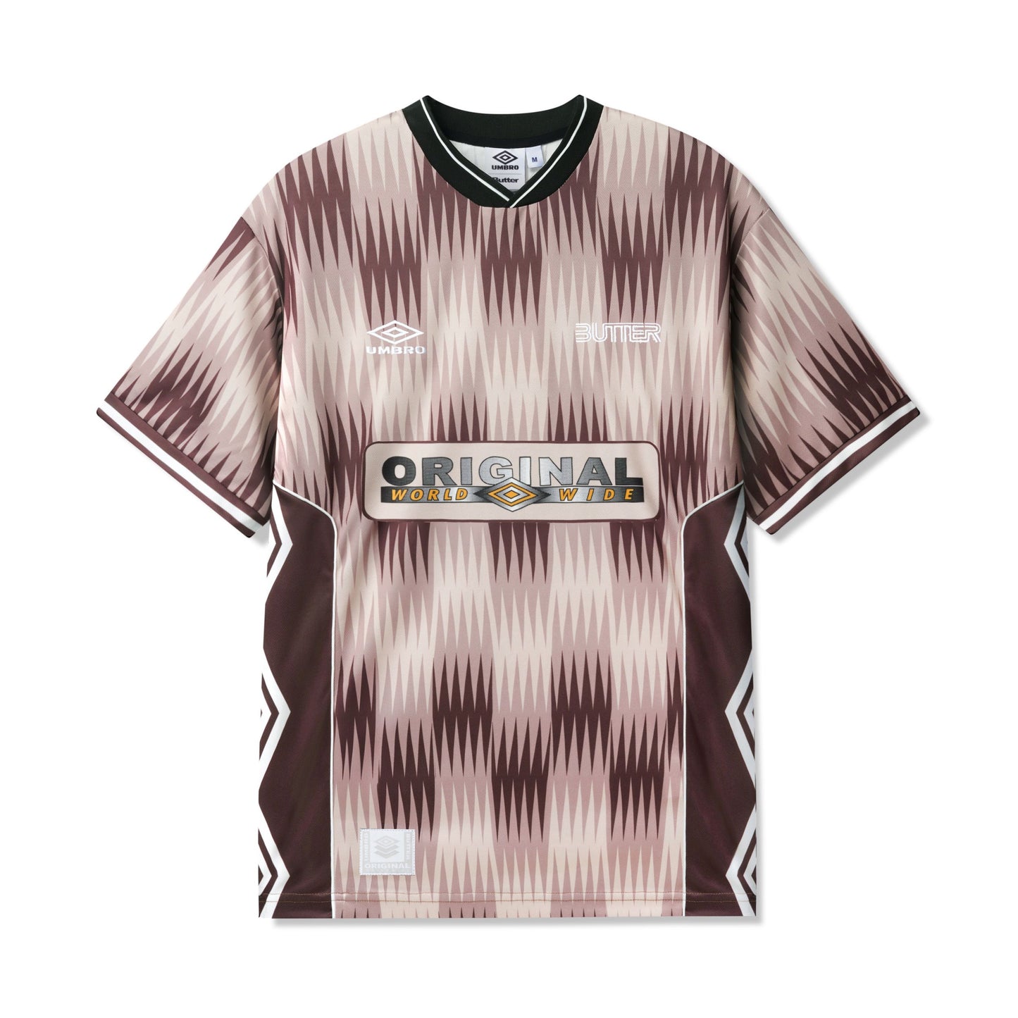 BUTTER X UMBRO OPTICAL JERSEY - BROWN / TAUPE
