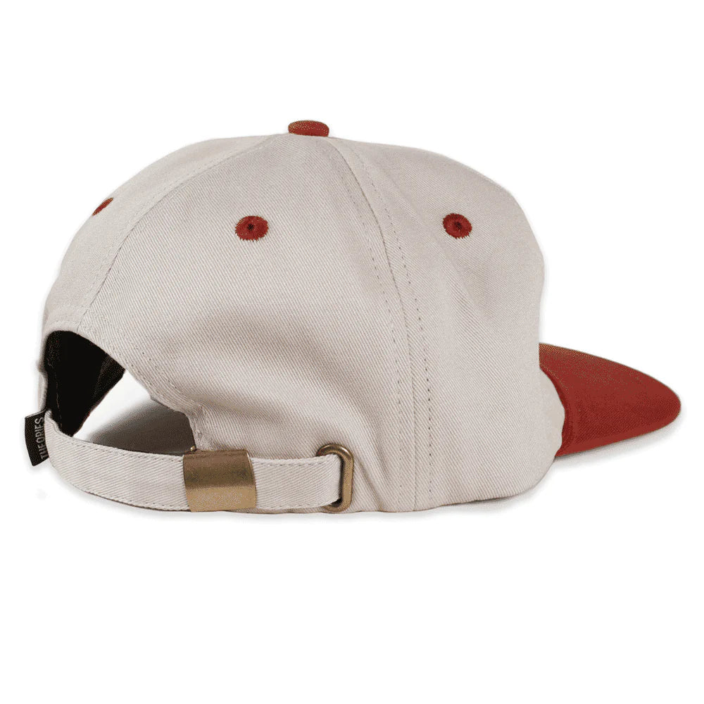 Cappellino Theories Punch Out Snapback Hat – Cream/Red