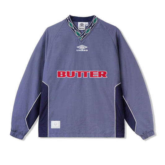 BUTTER x UMBRO TRAINING PULLOVER - SLATE / NAVY