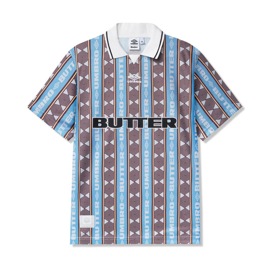 BUTTER X UMBRO - VERT JERSEY  SKY / BROWN