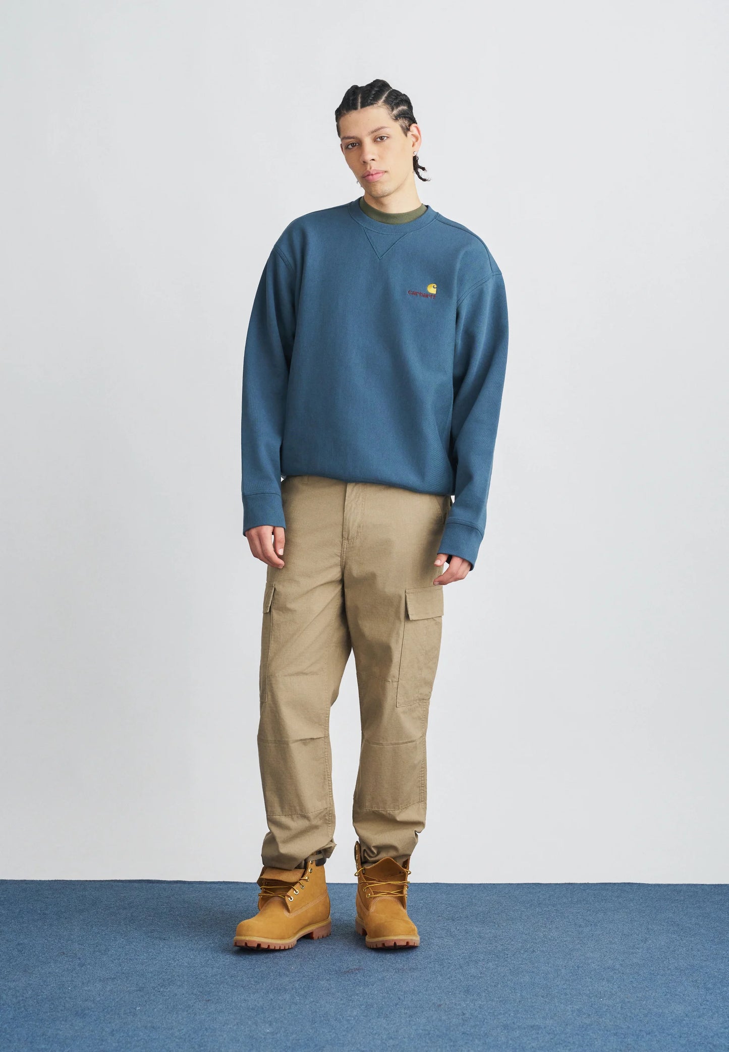 Carhartt - American Script Sweat Office Blue
