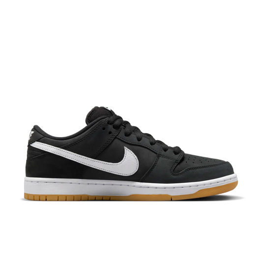 NIKE SB DUNK LOW SHOES - BLACK AND GUM LIGHT BROWN