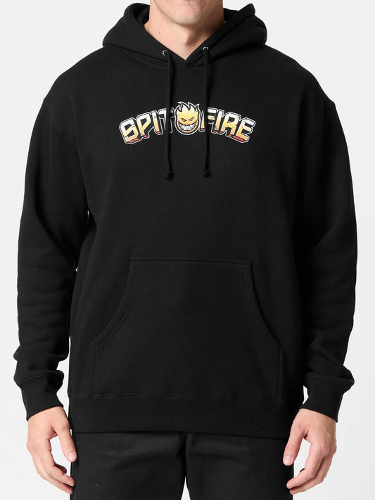 Felpa con cappuccio Spitfire Heatwave hood black