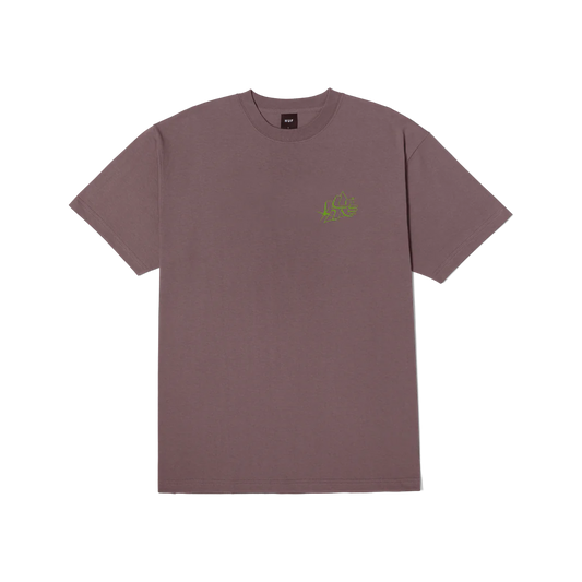 Maglietta a maniche corte HUF GLOW S/S TEE – Light Plum