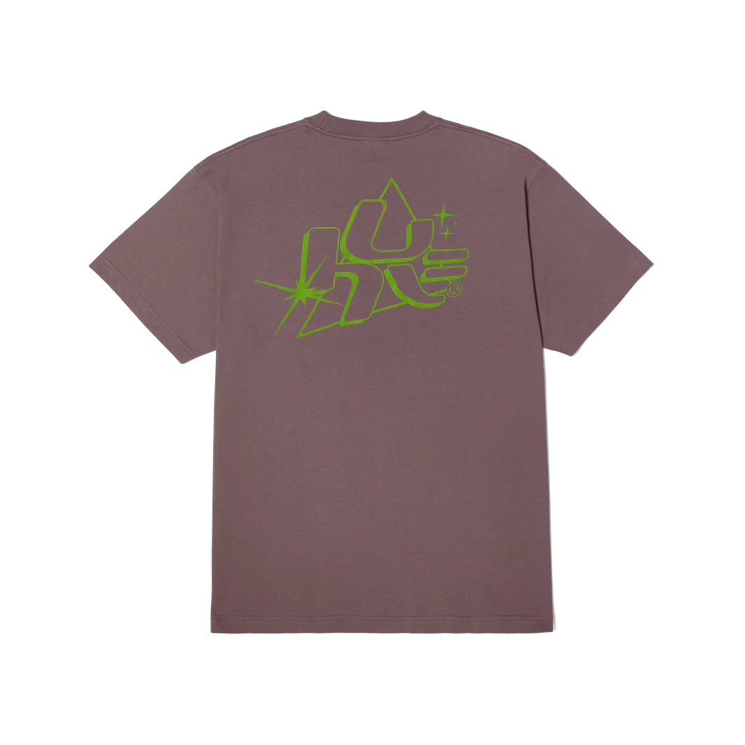 Maglietta a maniche corte HUF GLOW S/S TEE – Light Plum